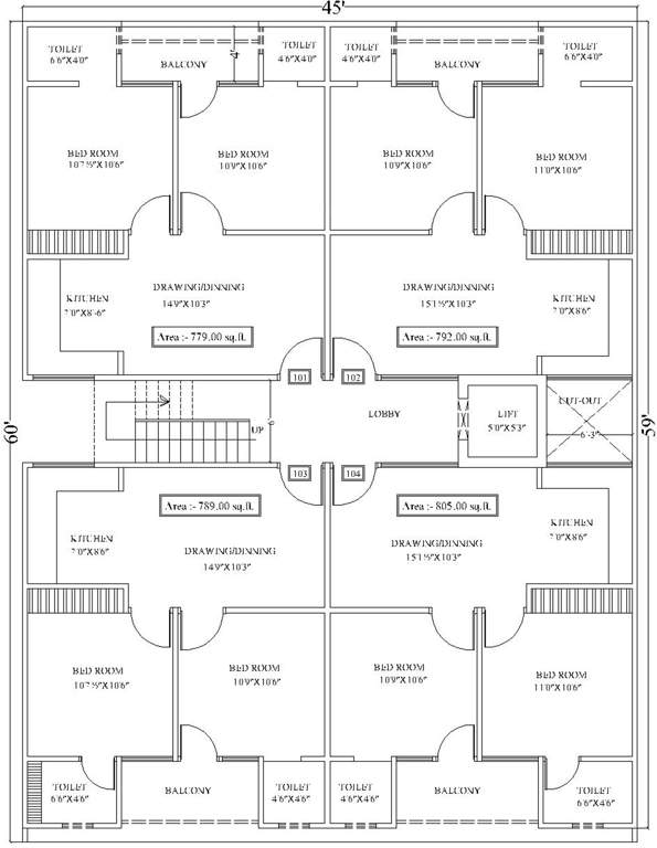 Images for Cluster Plan of Vibrant Nandan Residency 3