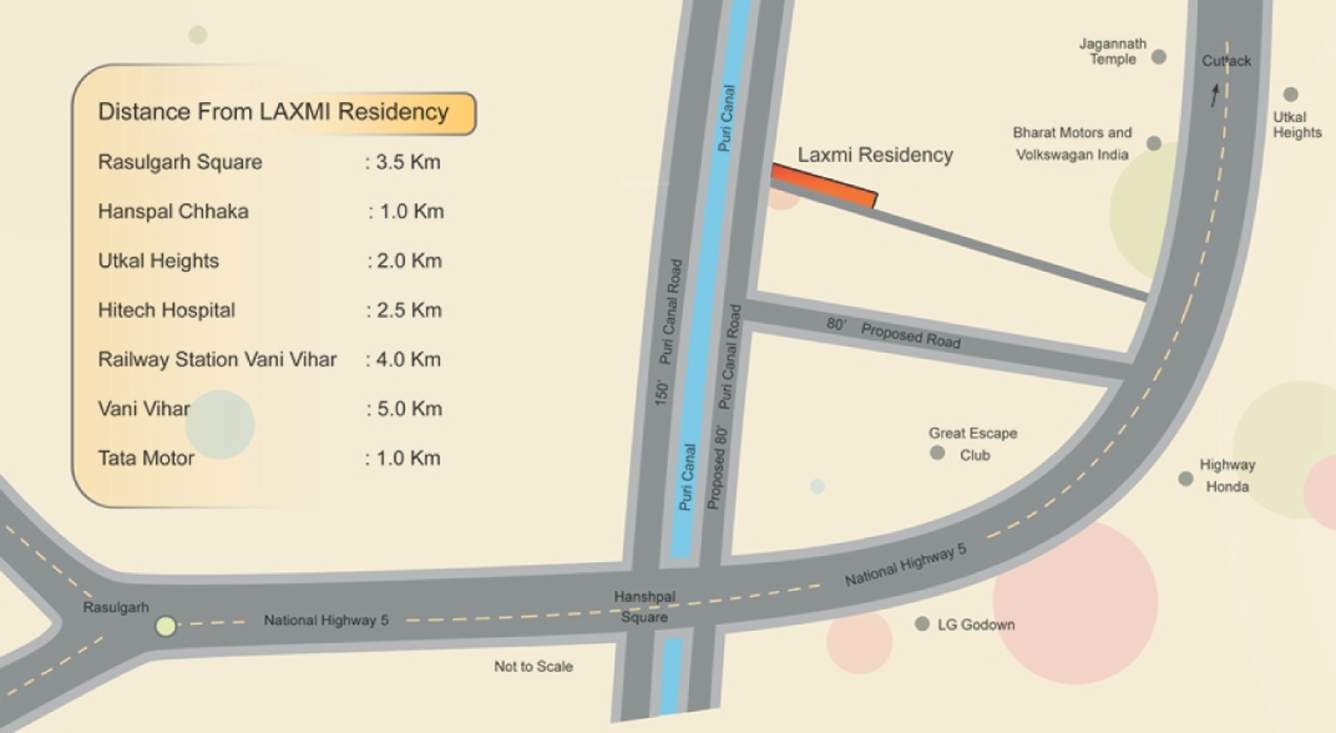 residency Images for Location Plan of Laxmi Residency