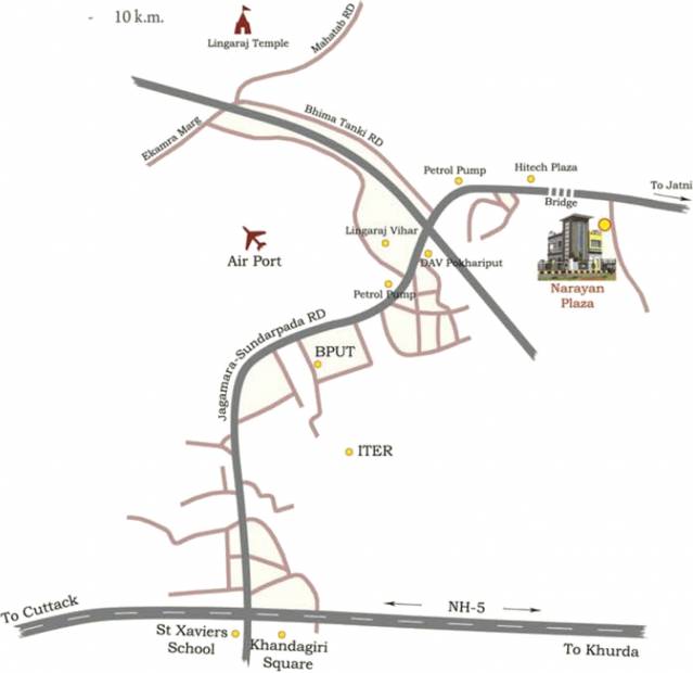  plaza Images for Location Plan of Narayan Plaza