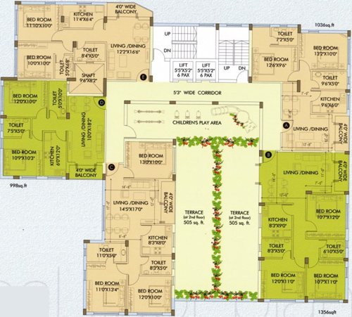 richmond-group royal Royal Cluster Plan from 2nd to 5th Floor