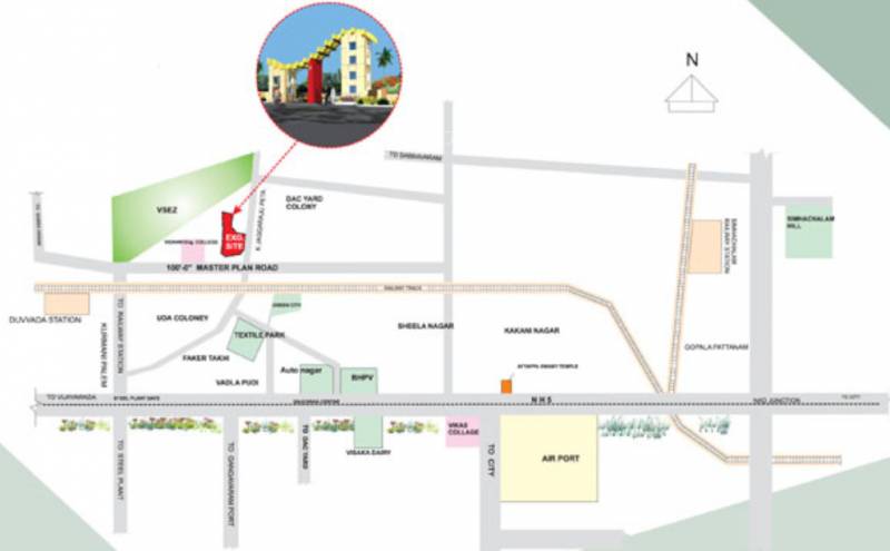 stbl-projects-limited lakshmi-narasimha-gardens Location Plan