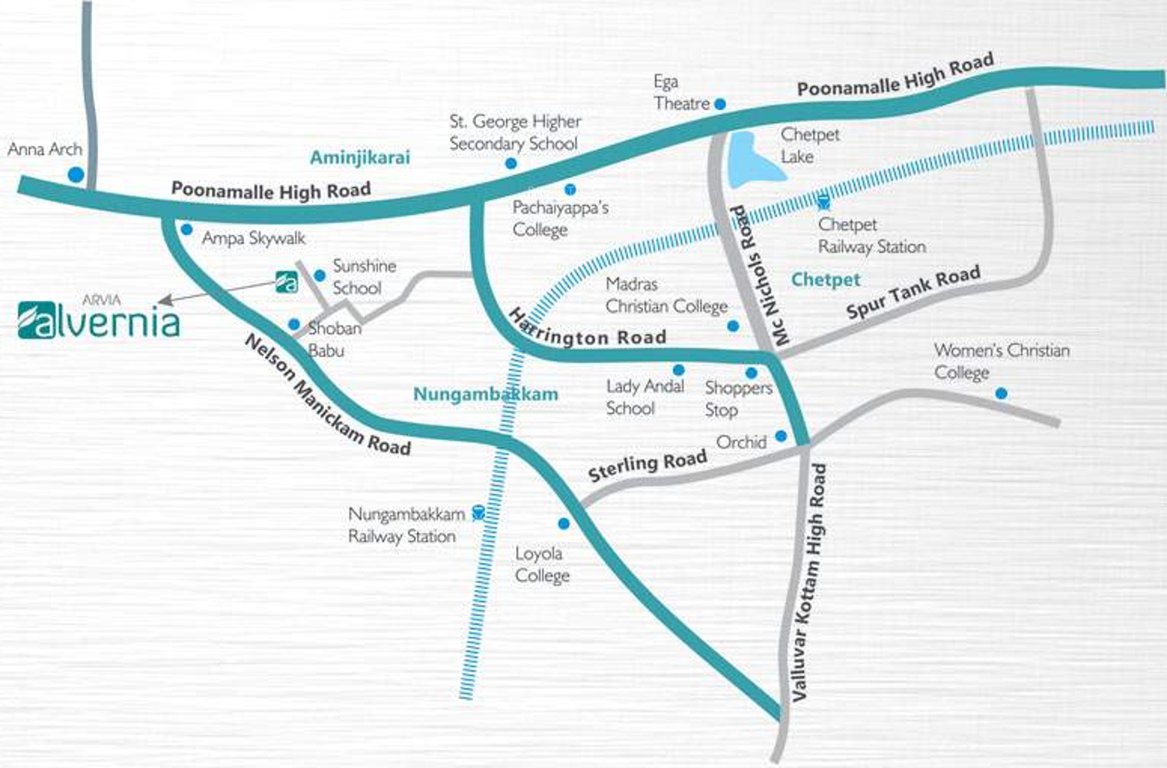 Images for Location Plan of Arvia Constructions Pvt Ltd Alvernia