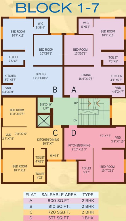 Images for Cluster Plan of Bloomsbury Convicity Apartments