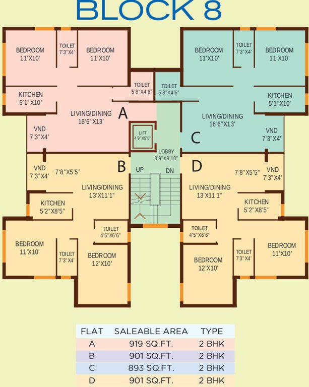 Images for Cluster Plan of Bloomsbury Convicity Apartments