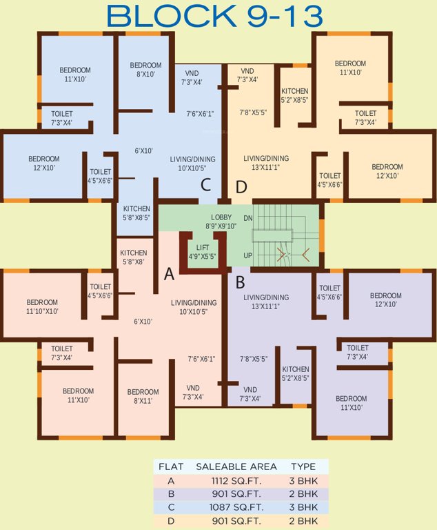 Images for Cluster Plan of Bloomsbury Convicity Apartments