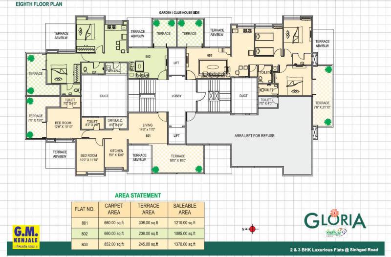  gloria Gloria  Cluster Plan for 8th Floor
