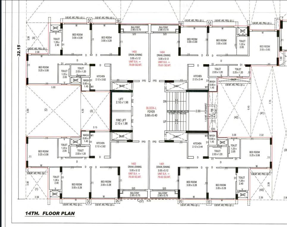  north enclave Building A Cluster Plan