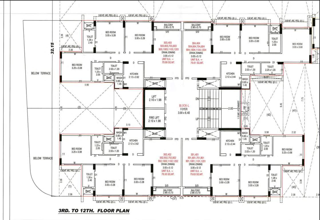  north enclave Building A Cluster Plan