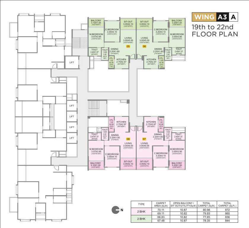  vivaaz Block A2 Cluster Plan