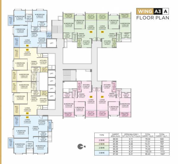  vivaaz Block A2 Cluster Plan