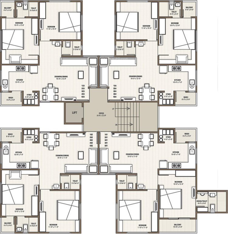 Images for Cluster Plan of Yash Developers Aqua Polaris