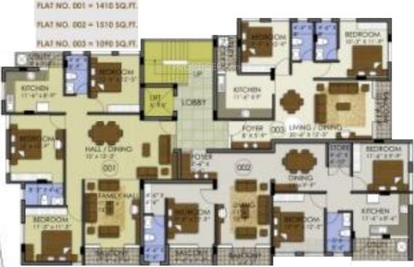 Samarth Annex Cluster Plan for Typical Floor globus-builders samarth-annex Samarth Annex Cluster Plan for Typical Floor