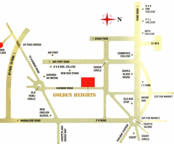 Images for Location Plan of Yesh Golden Heights Images for Location Plan of Yesh Golden Heights