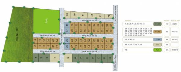 seagram-builders-and-developers exotica Layout Plan