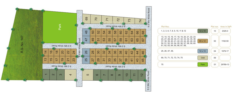 seagram builders and developers exotica Layout Plan