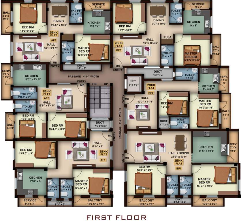Images for Cluster Plan of New Athulyam