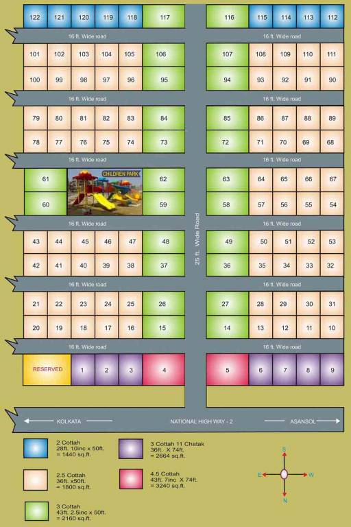 galaxy land develoment p ltd ashirbad plot Layout Plan