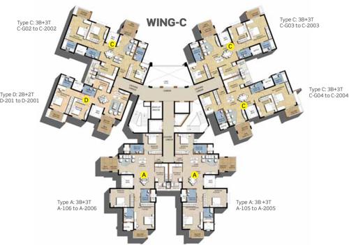 Images for Cluster Plan of Puravankara Purva Scarlet Terraces