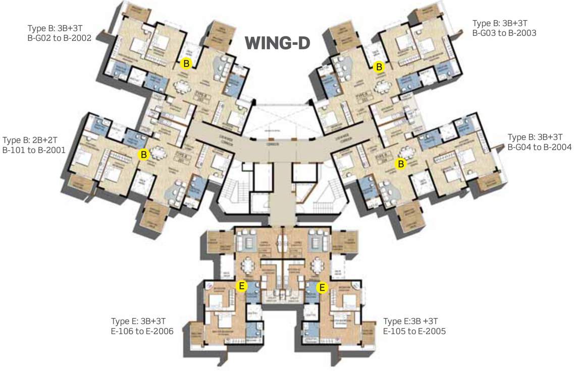 Images for Cluster Plan of Puravankara Purva Scarlet Terraces