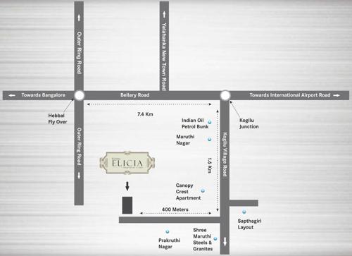  elicia Images for Location Plan of Krishna Elicia
