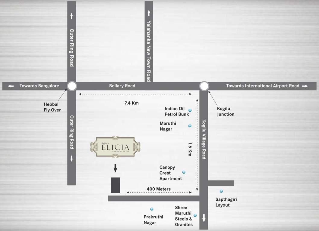  elicia Images for Location Plan of Krishna Elicia