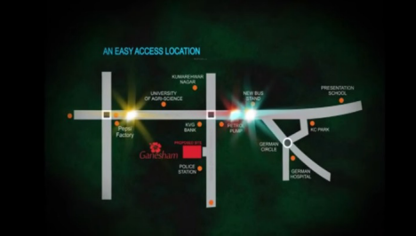ganesham pride homes Location Plan
