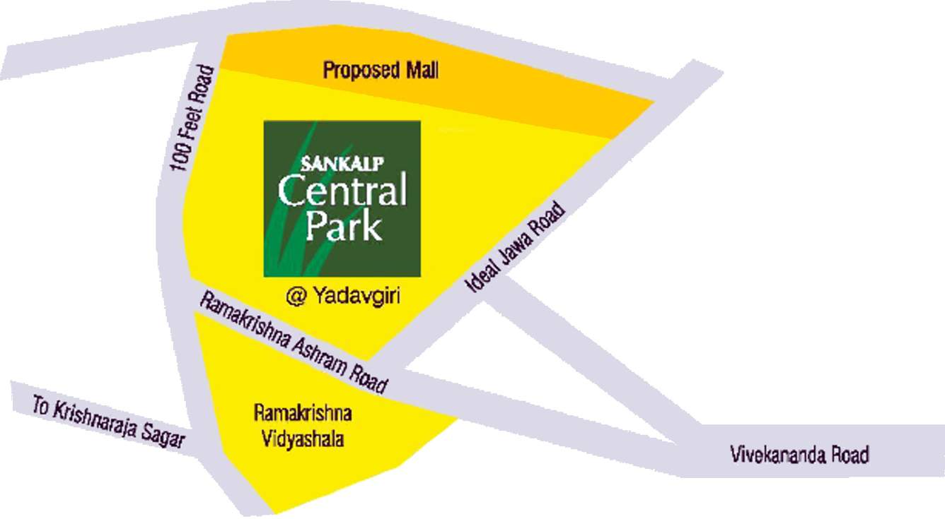 central park Images for Location Plan of Sankalp Central Park