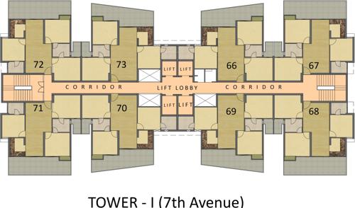  7th-avenue Images for Cluster Plan of Gaursons 7th Avenue
