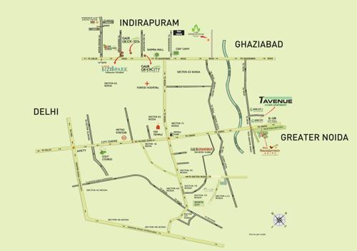  gaur-city-7th-avenue Images for Location Plan of Gaursons 7th Avenue