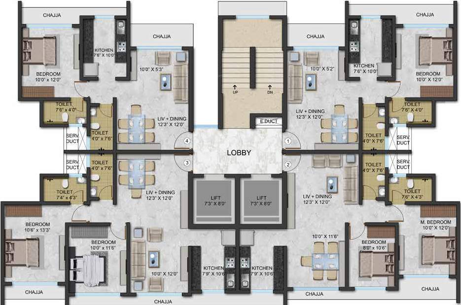 Images for Cluster Plan of Aadi Allure Wings A To E