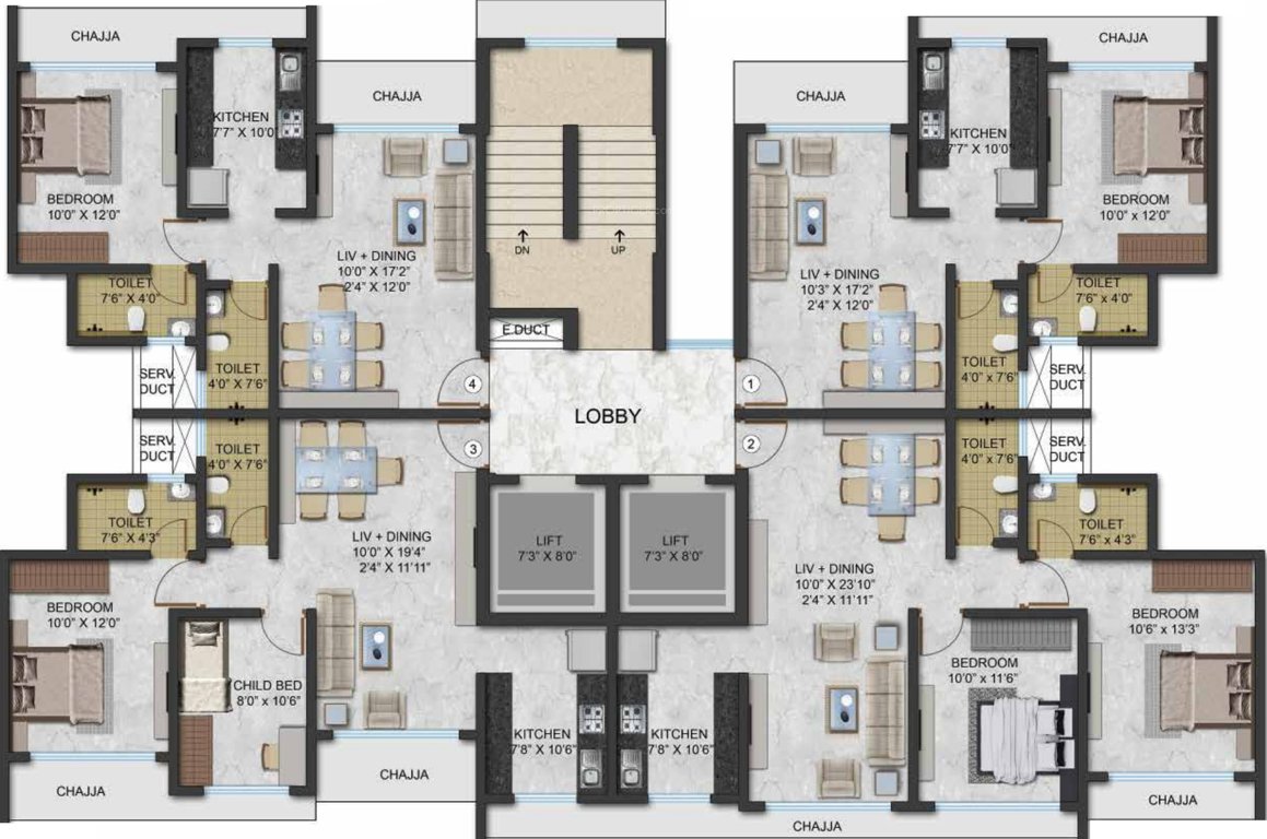 Images for Cluster Plan of Aadi Allure Wings A To E