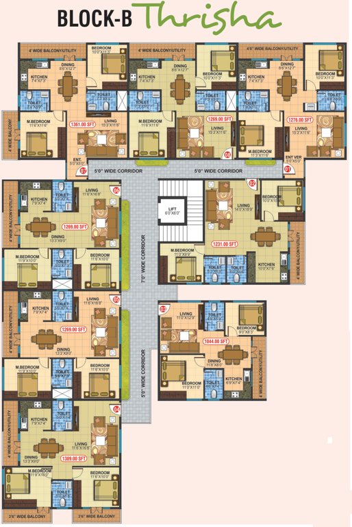 Images for Cluster Plan of Subhodayaraga Laurus