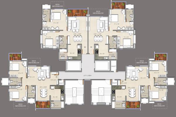  green-park- Tower 4 Cluster Plan