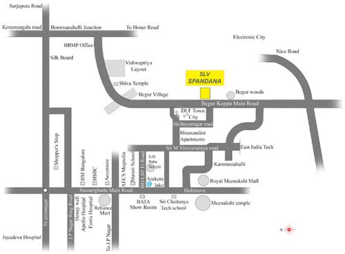  spandana Images for Location Plan of SLV Spandana