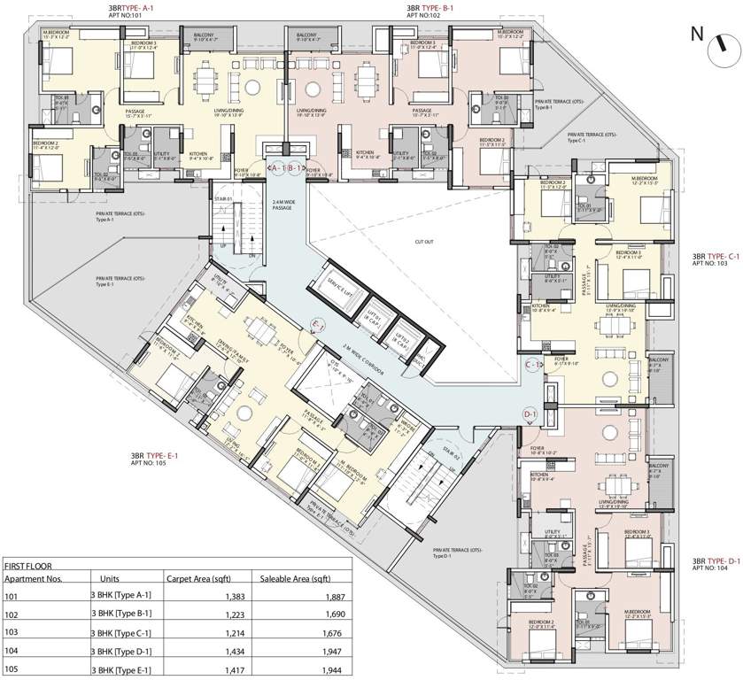  princetown royale Images for Cluster Plan of Kumar Princetown Royale