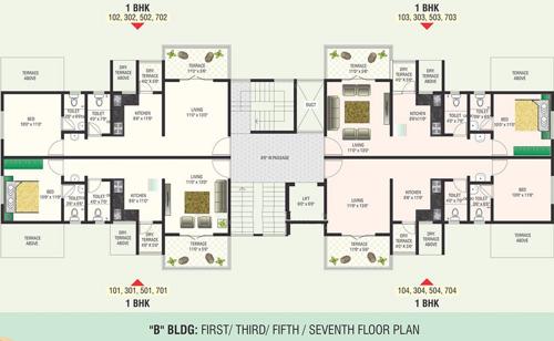  ganesh-bella-rossa Images for Cluster Plan of Veddant Ganesh Bella Rossa