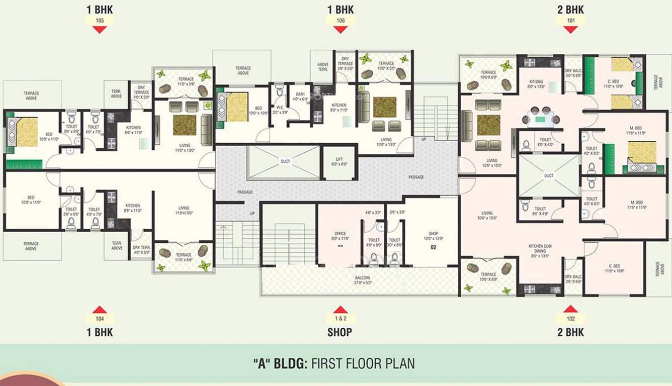ganesh bella rossa Images for Cluster Plan of Veddant Ganesh Bella Rossa