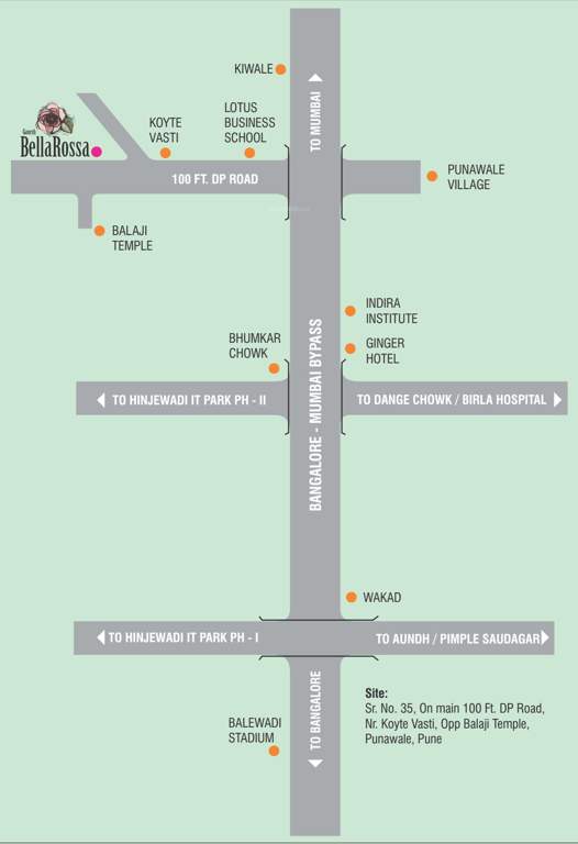 ganesh bella rossa Images for Location Plan of Veddant Ganesh Bella Rossa