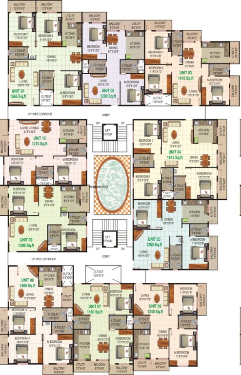 royals Images for Cluster Plan of Dhanush Royals