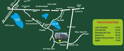  royals Images for Location Plan of Dhanush Royals