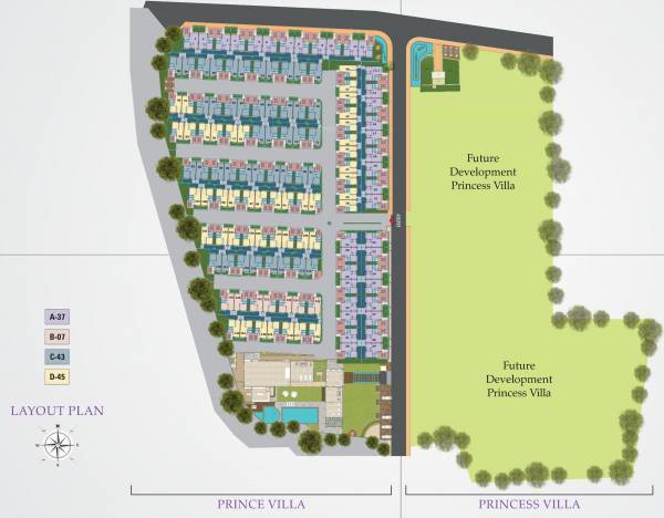 Images for Layout Plan of Aatmiya Prince And Princess Villa Images for Layout Plan of Aatmiya Prince And Princess Villa