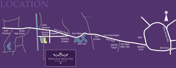 Images for Location Plan of Aatmiya Prince And Princess Villa Images for Location Plan of Aatmiya Prince And Princess Villa