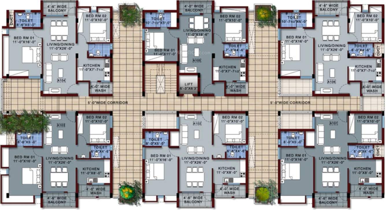 oak park Images for Cluster Plan of Vishwasri Oak Park