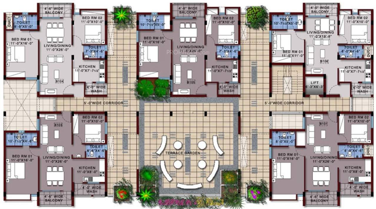 oak park Images for Cluster Plan of Vishwasri Oak Park