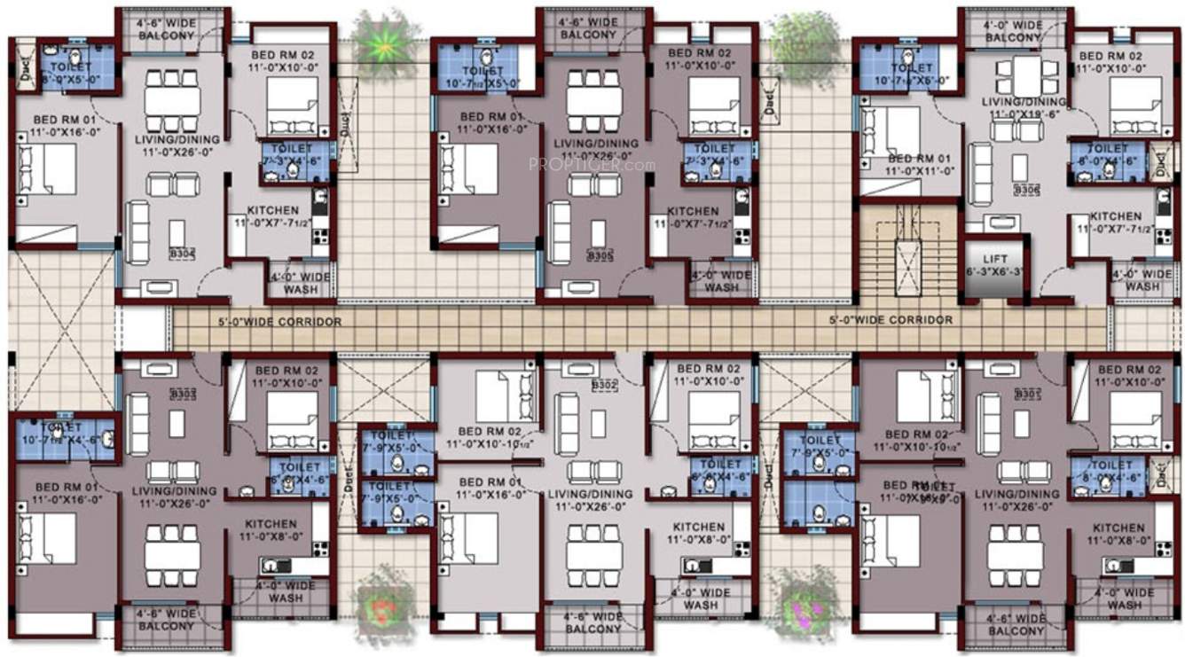 oak park Images for Cluster Plan of Vishwasri Oak Park