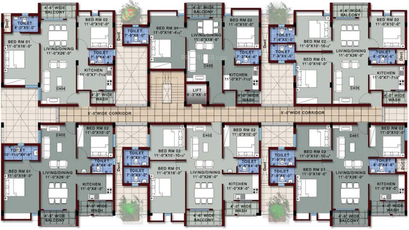 oak park Images for Cluster Plan of Vishwasri Oak Park