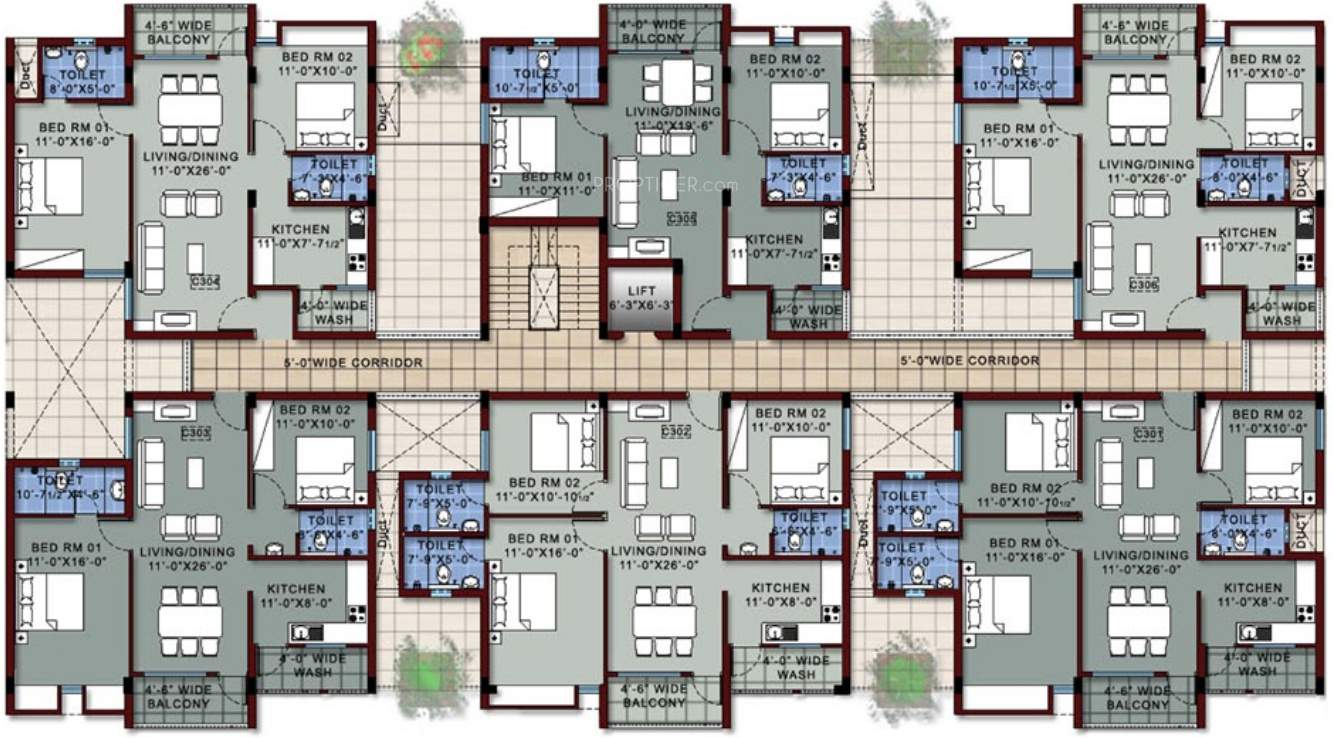 oak park Images for Cluster Plan of Vishwasri Oak Park