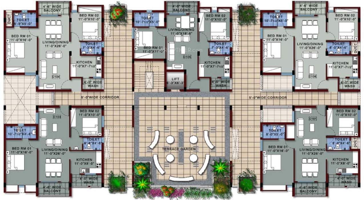 oak park Images for Cluster Plan of Vishwasri Oak Park