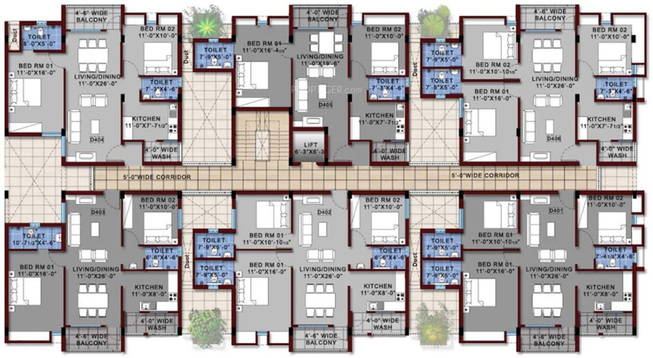 oak park Images for Cluster Plan of Vishwasri Oak Park