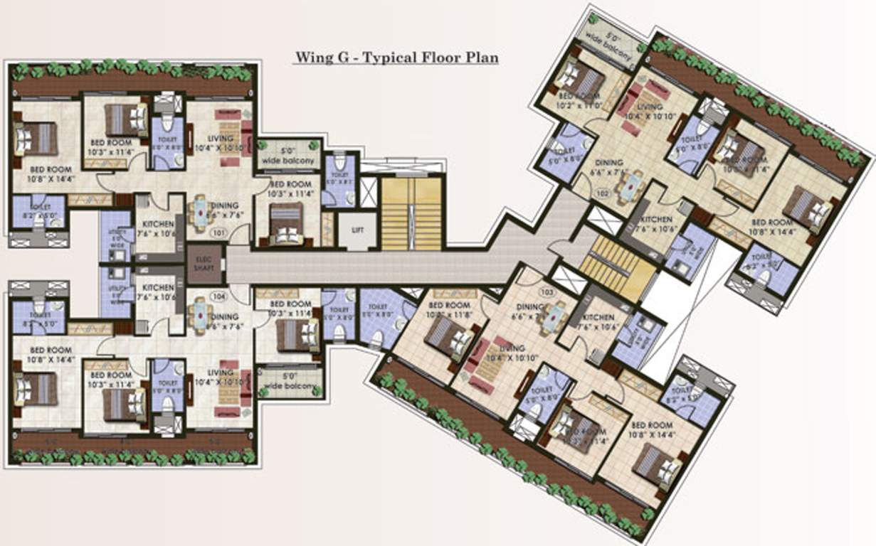 thousand palms ph 1 Images for Cluster Plan of Ashoka Thousand Palms
